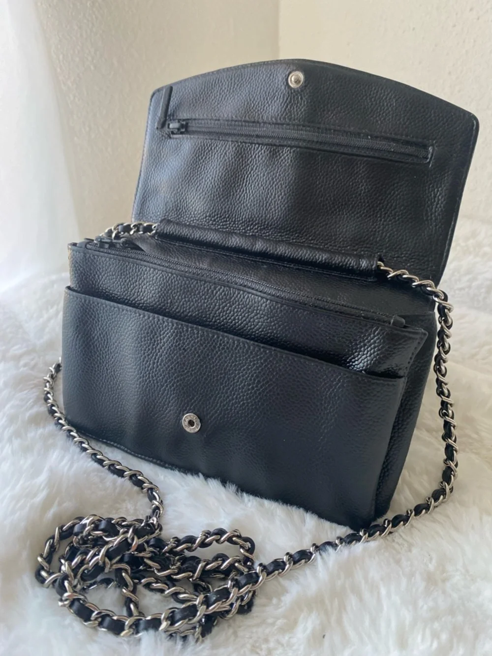 ❤️ CHANEL Caviar Timeless CC Wallet on Chain